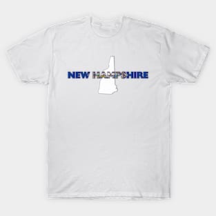 New Hampshire Colored State Letters T-Shirt